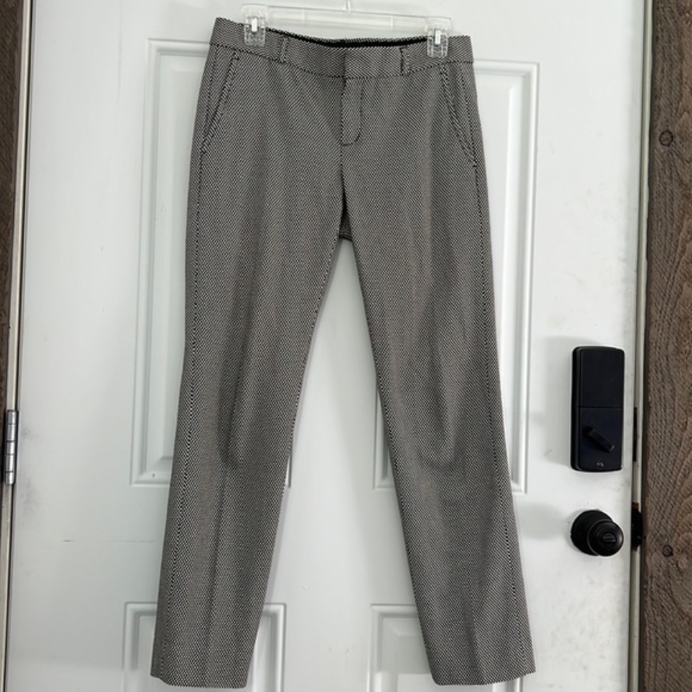 Banana Republic Ryan Black White Slacks size 2